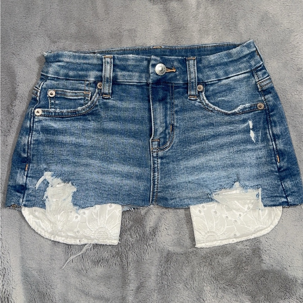 diy mini denim skirt